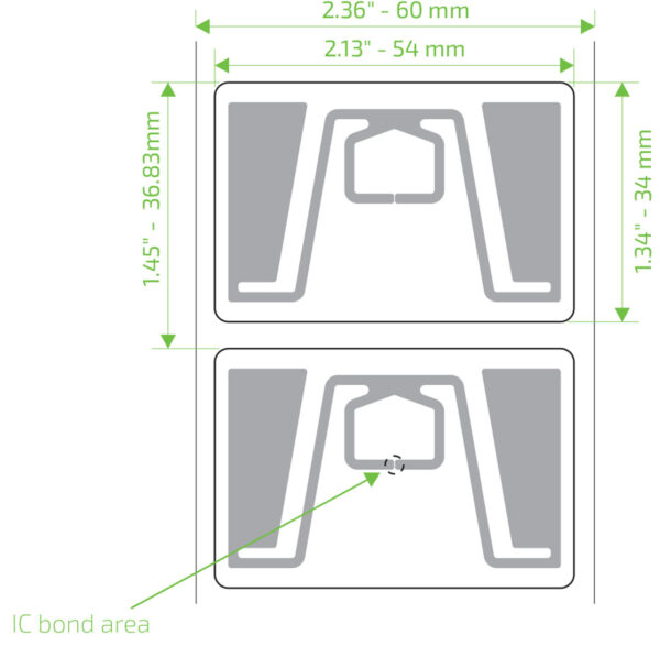 Etiqueta Blanca Rfid Retail 54*34-1
